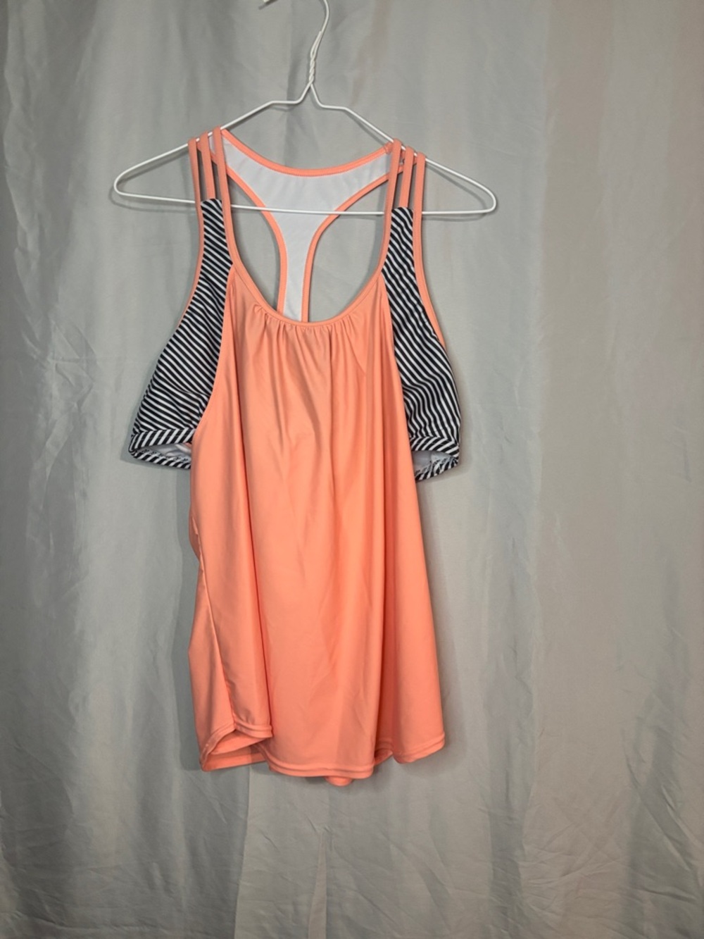 Dry-fit Racerback Tank with Attached Bra - Picture 6 of 6